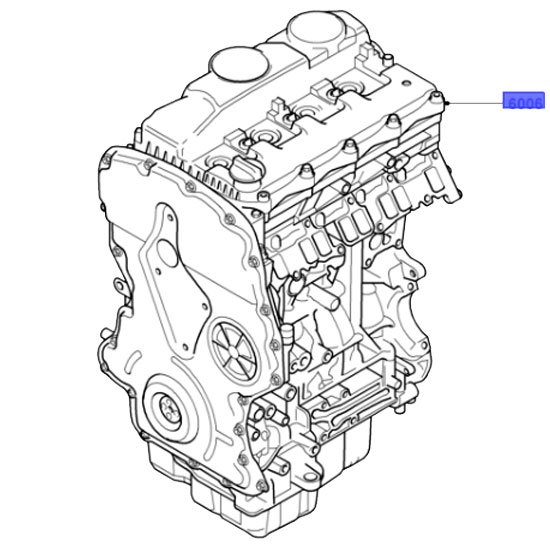 ford transit komple motor 6c16 6006